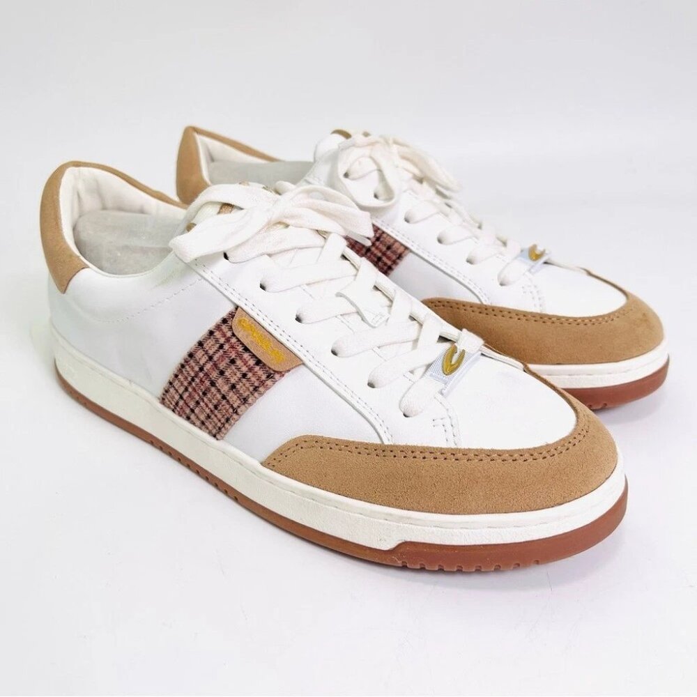 Circus NY Sam Edelman Vance Sneaker White Tuscan Taupe Women 9 New